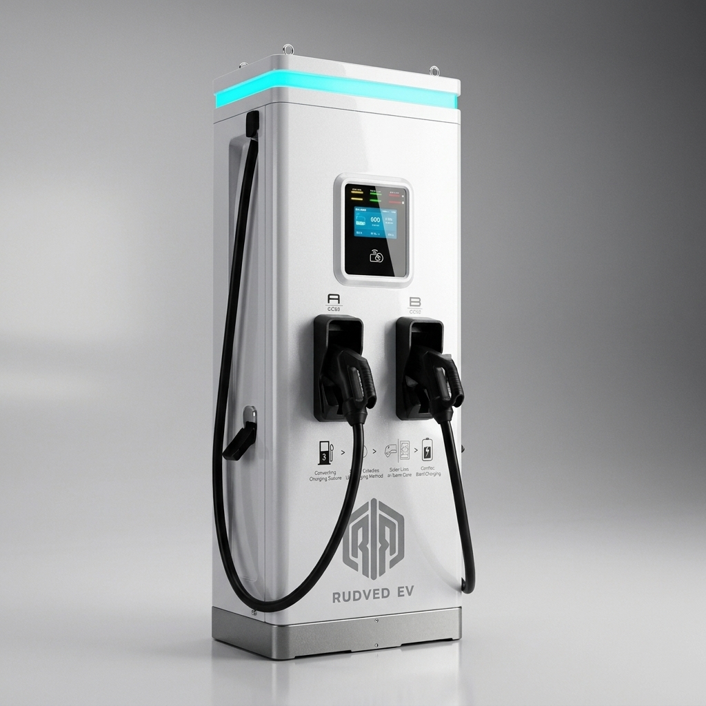 DOER 120kW DC fast charger with dual CCS2 guns for commercial EV charging stations